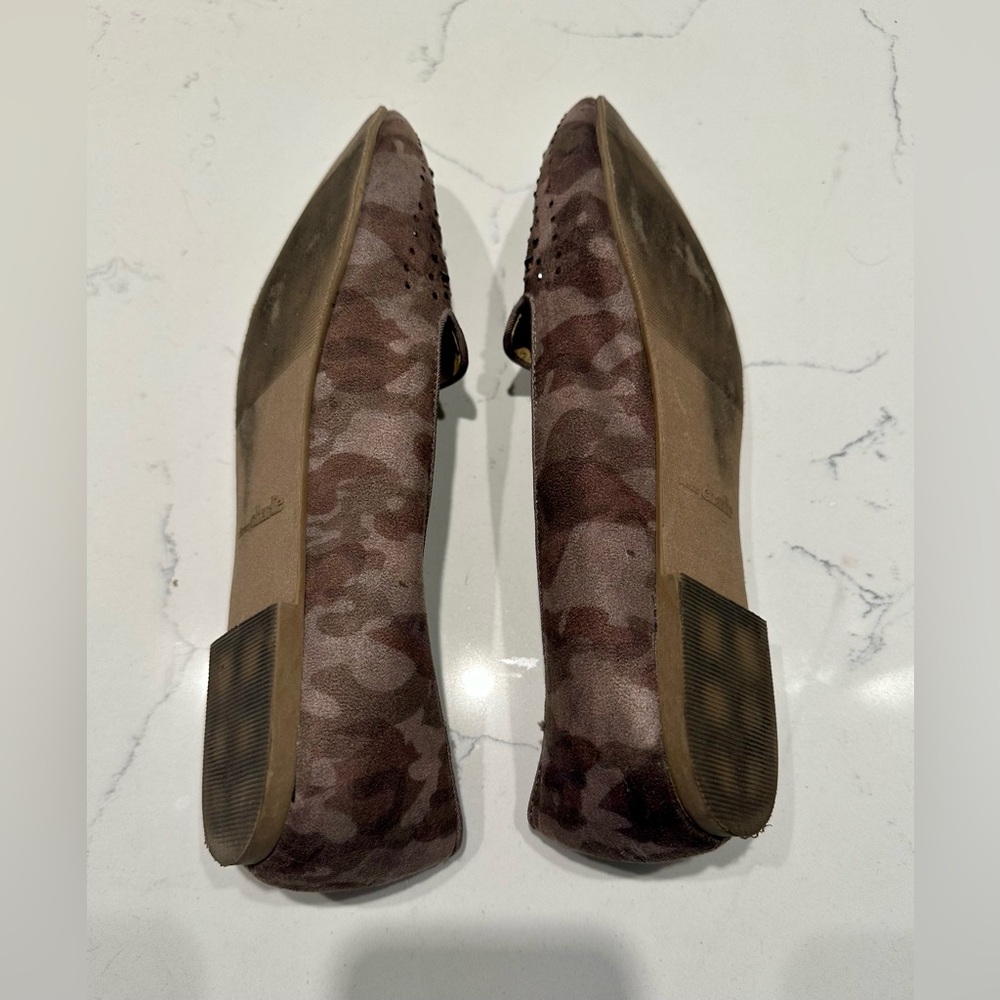 Charming Charlie Camouflage Studded Women's Ballerina Flats - size 9M - Picture 7 of 7